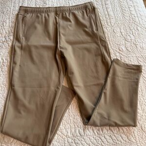 Zyia Women’s Lined Performance Knit Pants in Taupe